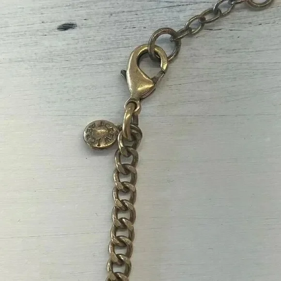 J. Crew Gold Toned Rhinestone Crystal Cluster Statement Necklace - Picture 7 of 8